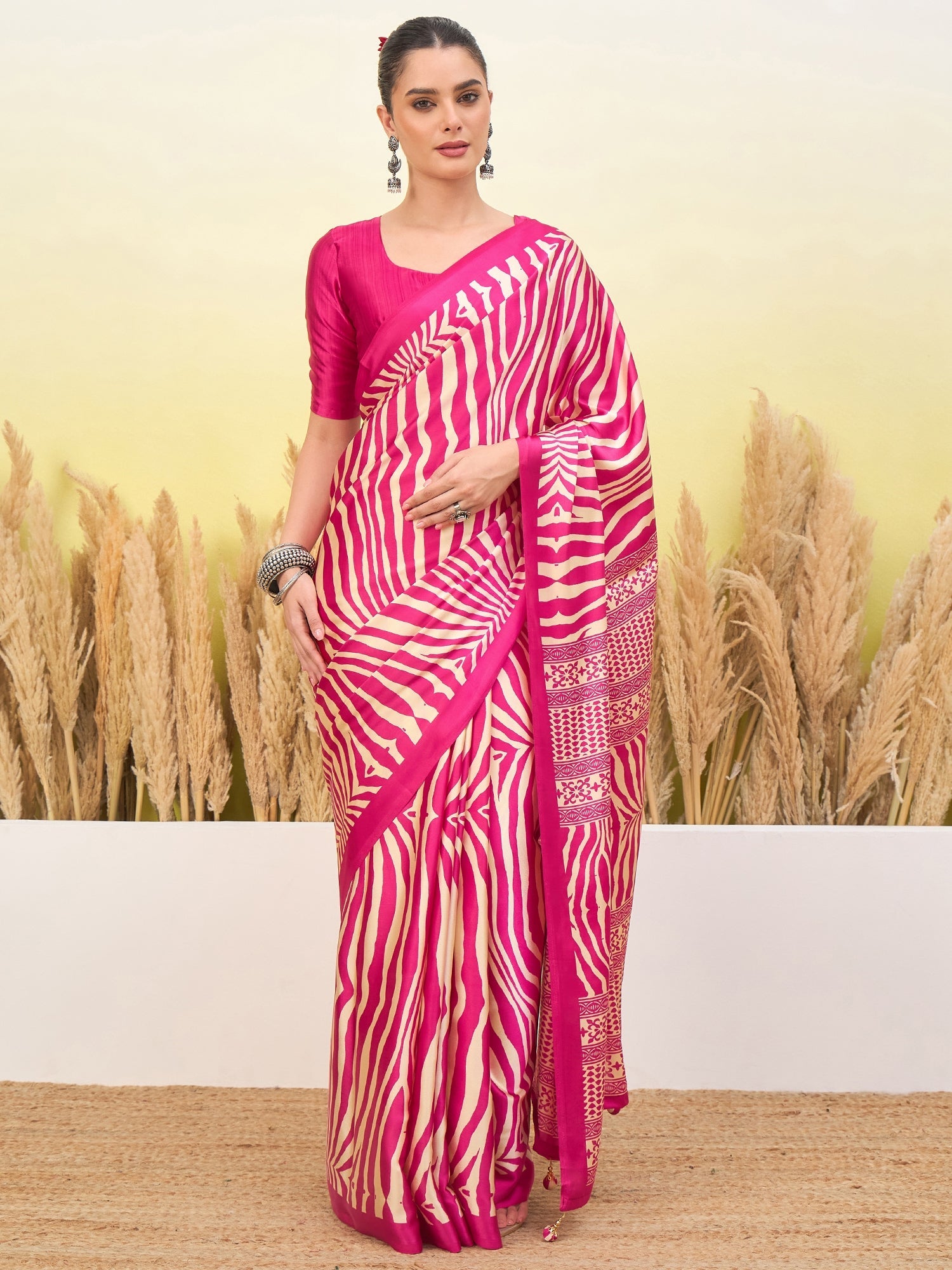 Lavanya Contemporary Semi Modal Saree for Special Occasions ClothsVilla