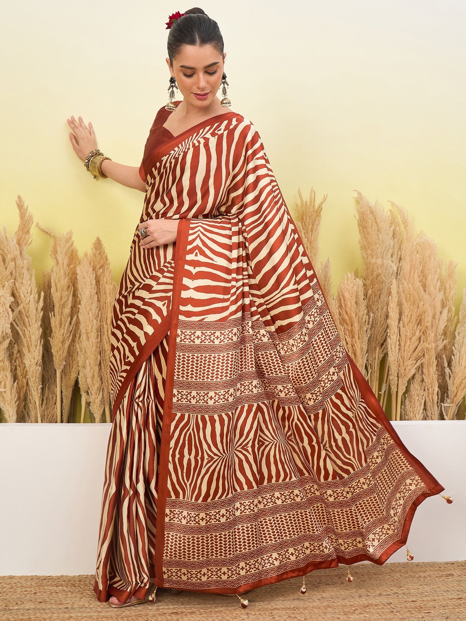 Lavanya Contemporary Semi Modal Saree for Special Occasions ClothsVilla