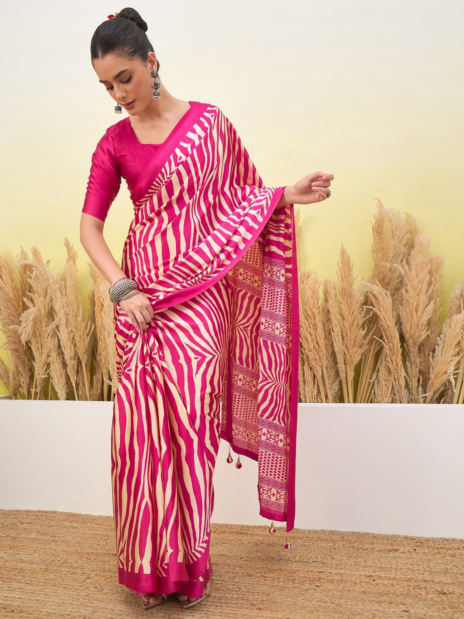 Lavanya Contemporary Semi Modal Saree for Special Occasions ClothsVilla