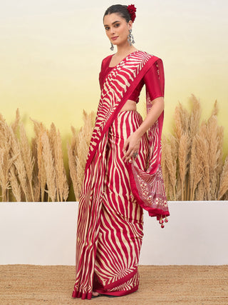 Lavanya Contemporary Semi Modal Saree for Special Occasions ClothsVilla