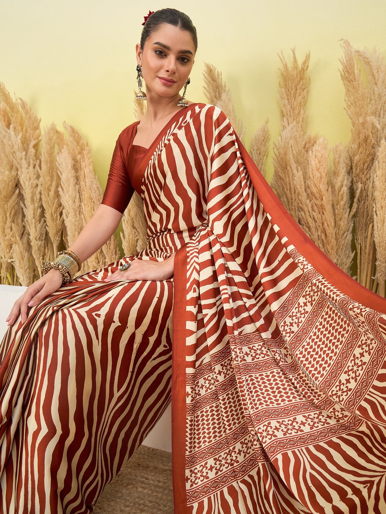Lavanya Contemporary Semi Modal Saree for Special Occasions ClothsVilla