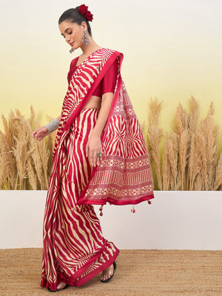 Lavanya Contemporary Semi Modal Saree for Special Occasions ClothsVilla