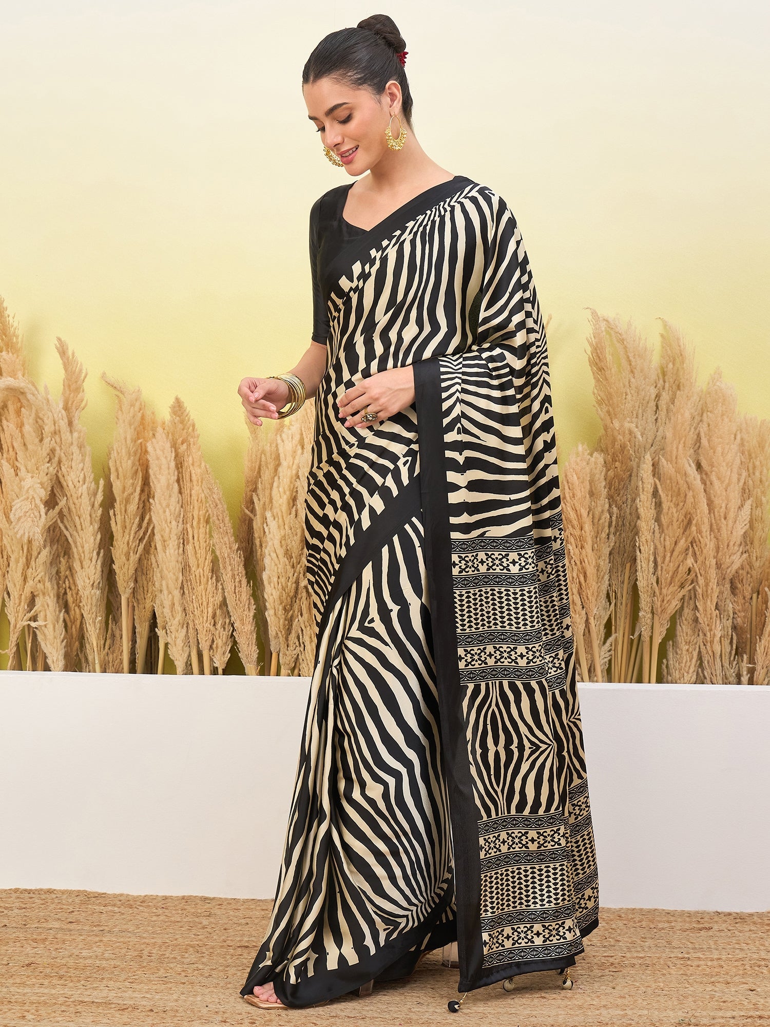 Lavanya Contemporary Semi Modal Saree for Special Occasions ClothsVilla