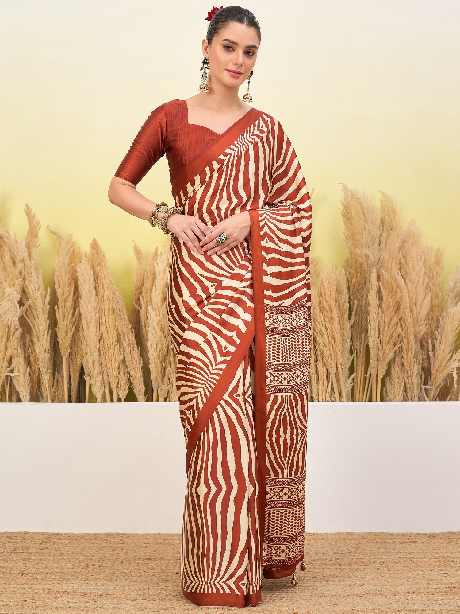 Lavanya Contemporary Semi Modal Saree for Special Occasions ClothsVilla