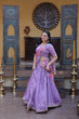 Load image into Gallery viewer, Lavendar Cosmos Silk Sequins Lehenga Choli ClothsVilla