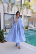 Load image into Gallery viewer, Lavender Embroidered Gown Set ClothsVilla