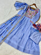 Load image into Gallery viewer, Lavender Embroidered Gown Set ClothsVilla