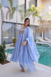 Load image into Gallery viewer, Lavender Embroidered Gown Set ClothsVilla