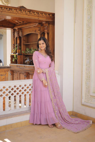 Lavender Indian Gowns - Buy Indian Gown online at Clothsvilla.com Lavender Indian Gowns - Buy Indian Gown online at Clothsvilla.com