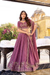 Load image into Gallery viewer, Lavender Chocolate Crush Sequins &amp; Thread Embroidered Lehenga Choli Set with 4-Meter Flair &amp; Matching Dupatta ClothsVilla