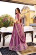 Load image into Gallery viewer, Lavender Chocolate Crush Sequins &amp; Thread Embroidered Lehenga Choli Set with 4-Meter Flair &amp; Matching Dupatta ClothsVilla