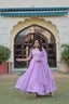 Lavender Color Elegance Premium Designer Readymade Gown with Dupatta ClothsVilla