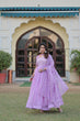 Load image into Gallery viewer, Lavender Color Elegance Premium Designer Readymade Gown with Dupatta ClothsVilla