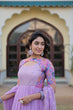 Load image into Gallery viewer, Lavender Color Elegance Premium Designer Readymade Gown with Dupatta ClothsVilla