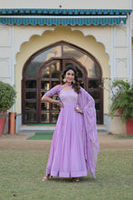Load image into Gallery viewer, Lavender Color Elegance Premium Designer Readymade Gown with Dupatta ClothsVilla
