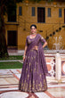 Load image into Gallery viewer, Lavender Crush Lehenga Set with Sequins &amp; Thread Embroidery – Stitched Lehenga with Unstitched Blouse and Dupatta ClothsVilla