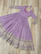 Load image into Gallery viewer, Lavender Designer Dusty-Tone Faux Georgette Gown with Embroidery &amp; Sequins Dupatta ClothsVilla