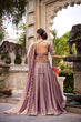 Load image into Gallery viewer, Lavender Designer Fendi Lehenga Choli Set with Sequins &amp; Thread Embroidery  Heavy Flair Stitched Lehenga with Dupatta ClothsVilla