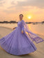 Lavender Designer Georgette Gown ClothsVilla
