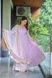 Load image into Gallery viewer, Lavender Designer Luxury Faux Blooming Anarkali Set with Heavy Sequin &amp; Zari Embroidery – Pants &amp; Dupatta Included ClothsVilla