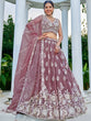 Load image into Gallery viewer, Lavender Designer Organza Sequin &amp; Embroidery Work Lehenga Choli with Dupatta – 4Meter Grand Flair, Fully Stitched ClothsVilla