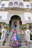 Lavender Ethereal Elegance Kalamkari Tussar Silk Lehenga Set