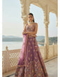 Load image into Gallery viewer, Lavender Fandy Embroidered Lehenga Choli with Net Dupatta