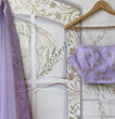 Load image into Gallery viewer, Lavender Georgette Zari &amp; Sequin Embroidered Semi-Stitched Lehenga Choli with Soft Net Dupatta (3.2m Flair) ClothsVilla