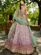 Load image into Gallery viewer, Lavender Gorgeous Pure Georgette Tissue Lehenga Choli Set with Heavy Sequin &amp; Thread Embroidery Work ClothsVilla