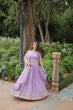 Load image into Gallery viewer, Elegant Lavender Jacquard Lehenga Choli with Sequins Embroidery Clothsvilla