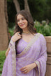 Load image into Gallery viewer, Elegant Lavender Jacquard Lehenga Choli with Sequins Embroidery Clothsvilla