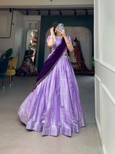 Load image into Gallery viewer, Captivating Lavender Jacquard Lehenga Choli Set - Graceful Weaves and Modern Flair ClothsVilla