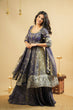 Load image into Gallery viewer, Light Gray Luxury Cosmo Designer Anarkali Suit Set with Heavy Sequins &amp; Thread Embroidery ClothsVilla