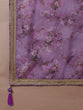Load image into Gallery viewer, Lavender Organza Floral Printed Semi-Stitched Lehenga choli &amp; Dupatta Clothsvilla