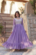 Load image into Gallery viewer, Lavender Premium Designer Readymade Gown with Dupatta ClothsVilla