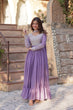 Load image into Gallery viewer, Lavender Premium Designer Readymade Gown with Dupatta ClothsVilla