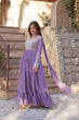 Load image into Gallery viewer, Lavender Premium Designer Readymade Gown with Dupatta ClothsVilla