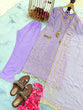Load image into Gallery viewer, Lavender Premium Designer Readymade Suit Set Clothsvilla