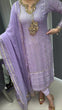 Load image into Gallery viewer, Lavender Premium Designer Readymade Suit Set Clothsvilla