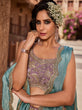 Load image into Gallery viewer, Lavender Satin Silk Sequins embroidery Semi-Stitched Lehenga choli &amp; Dupatta Clothsvilla