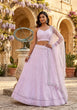 Load image into Gallery viewer, Lavender Sequins Lehenga Choli ClothsVilla