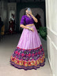 Load image into Gallery viewer, Lavender Timeless Tussar Co-ord Set – Bandhej &amp; Patola Print Lehenga