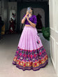 Load image into Gallery viewer, Lavender Timeless Tussar Co-ord Set – Bandhej &amp; Patola Print Lehenga
