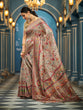Load image into Gallery viewer, Light Brown Elegant Pashmina Kashmiri Jacquard Saree with Kalamkari &amp; Meenakari Weaving ClothsVilla