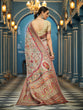 Load image into Gallery viewer, Light Brown Elegant Pashmina Kashmiri Jacquard Saree with Kalamkari &amp; Meenakari Weaving ClothsVilla