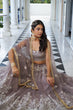 Load image into Gallery viewer, Light Dusty Brown Butterfly Net Lehenga with White Embroidery and Sequins