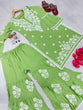 Load image into Gallery viewer, Light Green Premium Designer Rayon Top &amp; Plazzo Set with Intricate Chickenkari Embroidery Clothsvilla