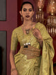 Load image into Gallery viewer, Light Green Stylish Party Wear Saree with Unstitched Blouse Piece ClothsVilla