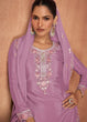 Load image into Gallery viewer, Light Pink Chinon Embroidered Kurta Palazzo Set ClothsVilla