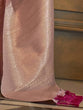 Load image into Gallery viewer, Light Pink Classic Banarasi Silk Blend Saree – Perfect for Weddings &amp; Festive Occasions ClothsVilla